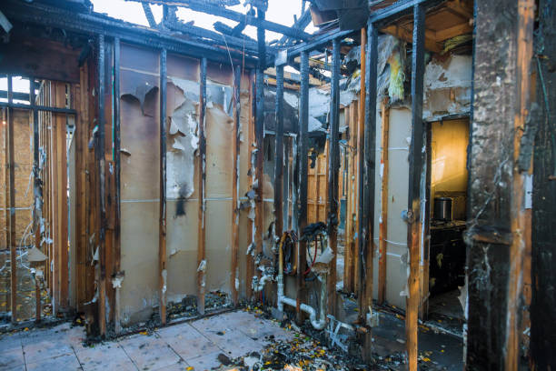 Professional Soot Cleanup technician working in Granville South, OH